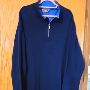 Men's Big & Tall Navy Pullover Sweater